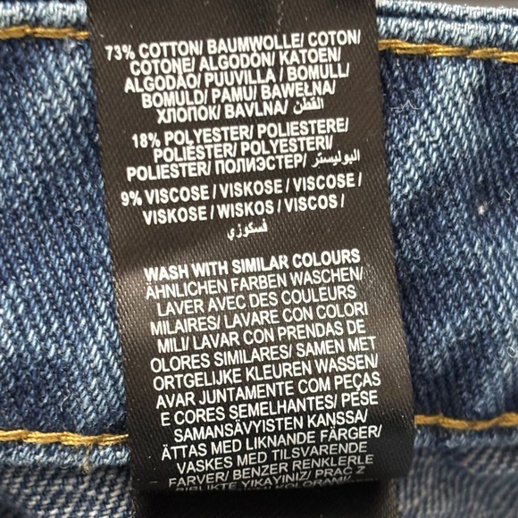 Long Tall Sally Denim Wide Leg High Rise Jeans US Plus Size 18 NWT - Picture 8 of 10